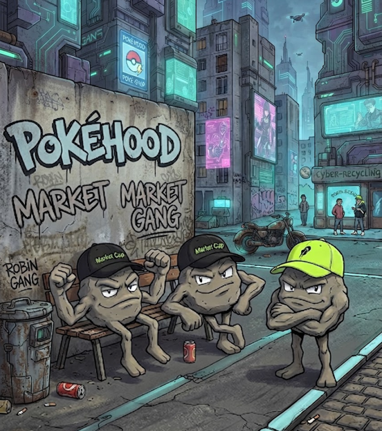 The Market Gang hanging out on a bench by the wall